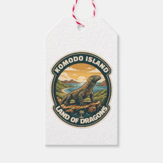 Vintage Komodo Island Nationalpark Indonesien Geschenkanhänger