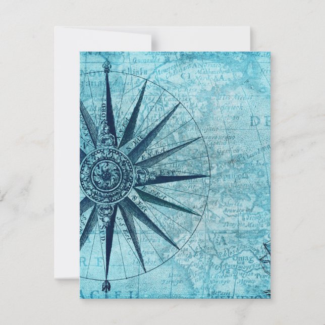Vintage Kompass-Karte (Vorderseite)