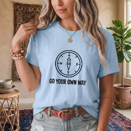 Vintage-Kompass-Richtungszitat Unisex-T-Shirt T-Shirt