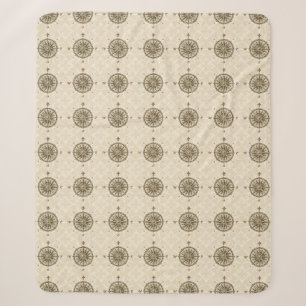 Vintage Kompassrose Sherpadecke