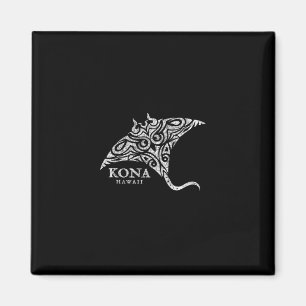 Vintage Kona Hawaii Manta Ray Jungen Mädchen Souve Magnet