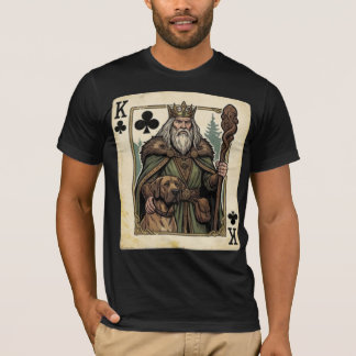 Vintage König der Kreuze – Waldkönig mit treuem Hu T-Shirt