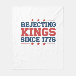 Vintage-Könige-Ablehnung seit 1776 klassischer Sti Fleecedecke