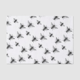 Vintage Königin-Biene u. Seidenpapier