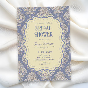 Vintage königliche Chinoiserie-Brautparty Einladung
