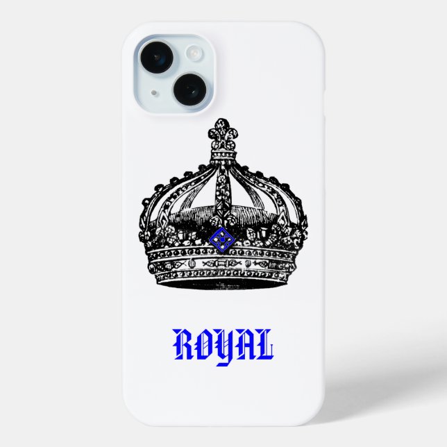 Vintage königliche Krone Case-Mate iPhone Hülle (Rückseite)