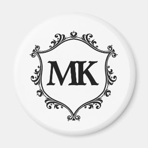 Vintage königliches Schild personalisierter Namens Magnet
