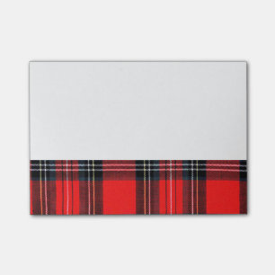 Vintage königliches Tartan Post-it Klebezettel