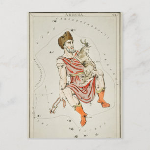 Vintage Konstellation Postkarte