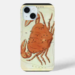 Vintage Konstellation von Krebserkrankungen, Urani iPhone 15 Hülle