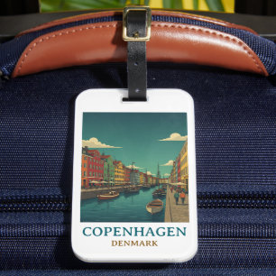 Vintage Kopenhagen Dänemark Historische Architektu Gepäckanhänger