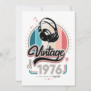 Vintage-Kopfhörer seit 1976 Einladung