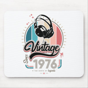 Vintage Kopfhörer seit 1976 Mousepad