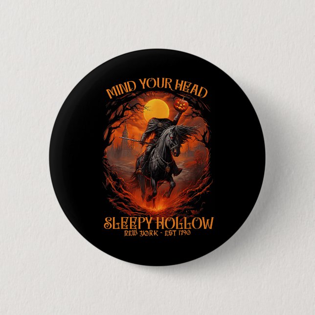 Vintage Kopfschmerzen, Kopfschmerzen Button (Vorderseite)