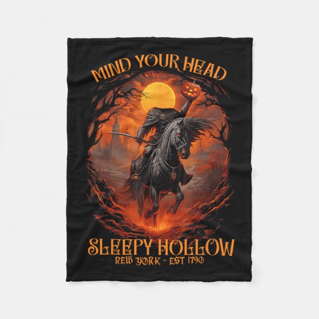 Vintage Kopfschmerzen, Kopfschmerzen Fleecedecke (Vorderseite)