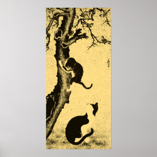 Vintage koreanische Chat-Kunst Poster