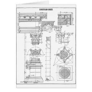 Vintage korinthische Architektur