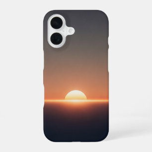 Vintage Kosmischer Sonnenuntergang iPhone 16 Hülle
