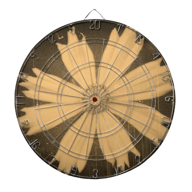 Vintage Kosmos-Blume Dartscheibe (vorne)