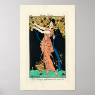 Vintage Kostüme Parisians durch H Robert Dammy Poster