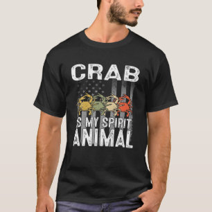 Vintage-Krabbe ist mein spirituelles Tier Liebhabe T-Shirt