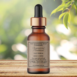 Vintage Kraft Paper Style Dropper Bottle Label Adressaufkleber