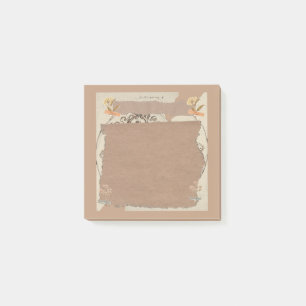 Vintage-Kraft-Schreibheft-Collage Cottagecore-Noti Post-it Klebezettel