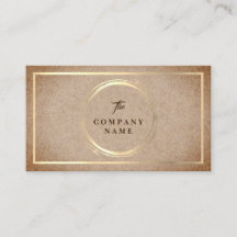 Vintage Kraftpapier DRUCKsozialgeschäfts-Karte