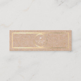 Vintage Kraftpapier DRUCKsozialminigeschäfts-Karte Mini Visitenkarte