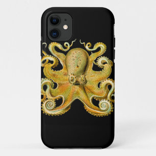 Vintage Krake Ernst Haeckel im Gelb Case-Mate iPhone Hülle