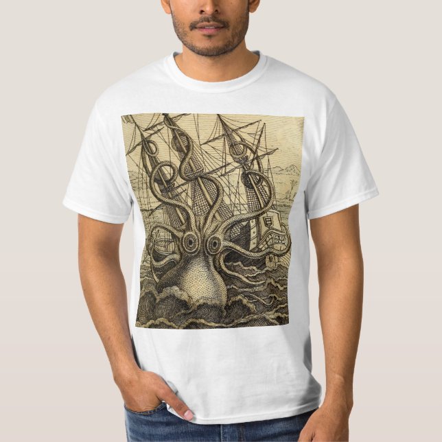 Vintage Kraken T-Shirt (Vorderseite)