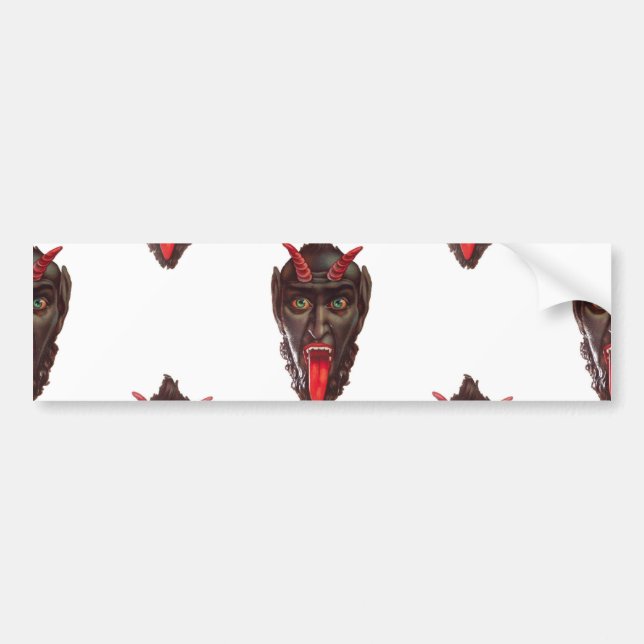vintage krampus autoaufkleber (Vorne)