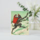 Vintage Krampus-Jagd auf Kinder Postkarte (Stehend Vorderseite)