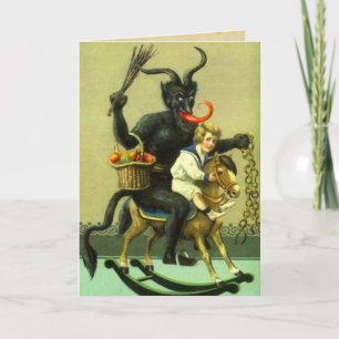 Vintage Krampus Karte