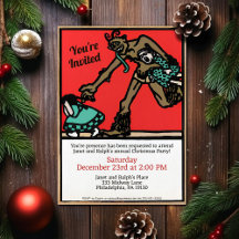 Vintage-Krampus-Kunst individuell anpassbare Party
