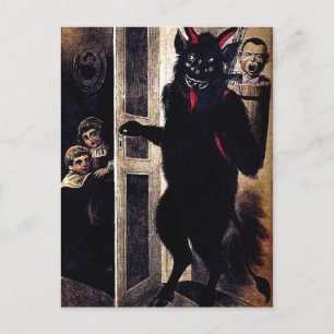 Vintage Krampus Weihnachtspostkarte Postkarte