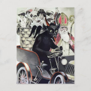 Vintage Krampus Weihnachtspostkarte Postkarte