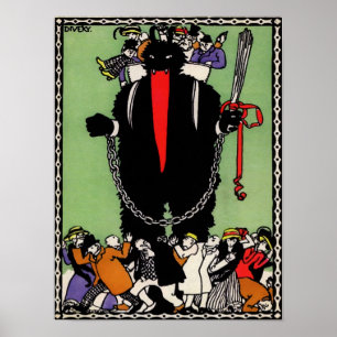 Vintage Krampuskunst Poster
