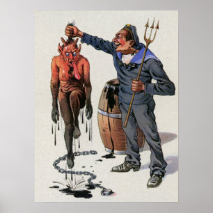 Vintage Krampuskunst Poster