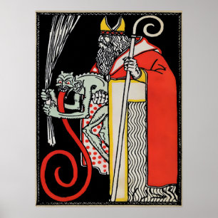 Vintage Krampuskunst Poster