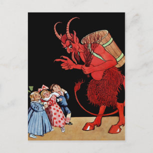 Vintage Krampuspostkarte Postkarte