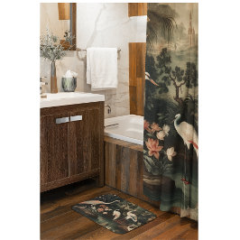 Vintage Krane und Paläste in den Tropen Badematte