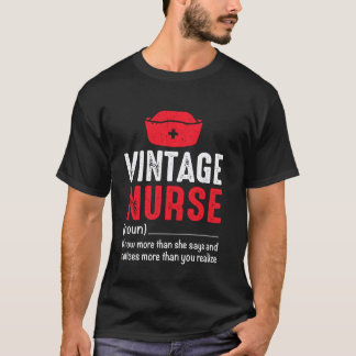 Vintage Krankenschwester Lustige Krankenschwester T-Shirt