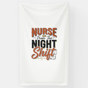 Vintage-Krankenschwester-Nachtschicht-Shirt-Design Banner