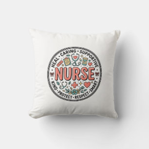 Vintage-Krankenschwester-Schätzung Blumen-Medizin- Kissen