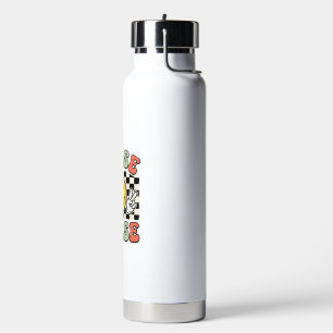 Vintage-Krankenschwester Smiley Karo Hemd Design_1 Trinkflasche