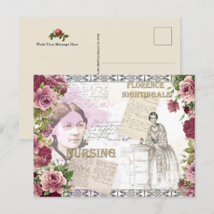 Vintage-Krankenschwestern Florence Nightingale Pos Postkarte