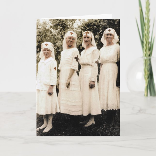 Vintage Krankenversicherungskarte Feiertagskarte (Vorderseite)