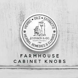 Vintage Kräuterbehandlungen Shabby Chic Keramikknauf