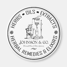 Vintage Kräuterbehandlungen Shabby Chic Magnet